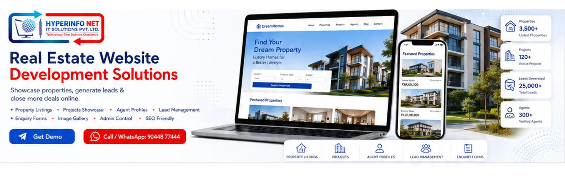 Real Estate Website Development Solutions